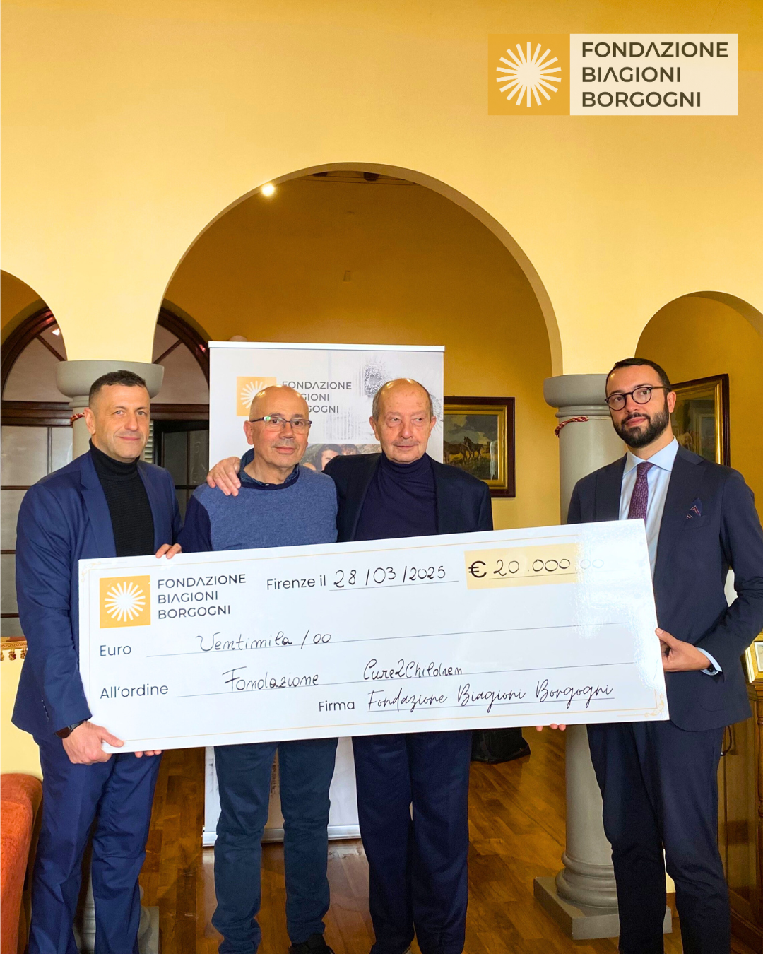 La Fondazione Biagioni Borgogni rinnova il sostegno a Cure2Children: 20.000 euro per il progetto “Second Opinion”