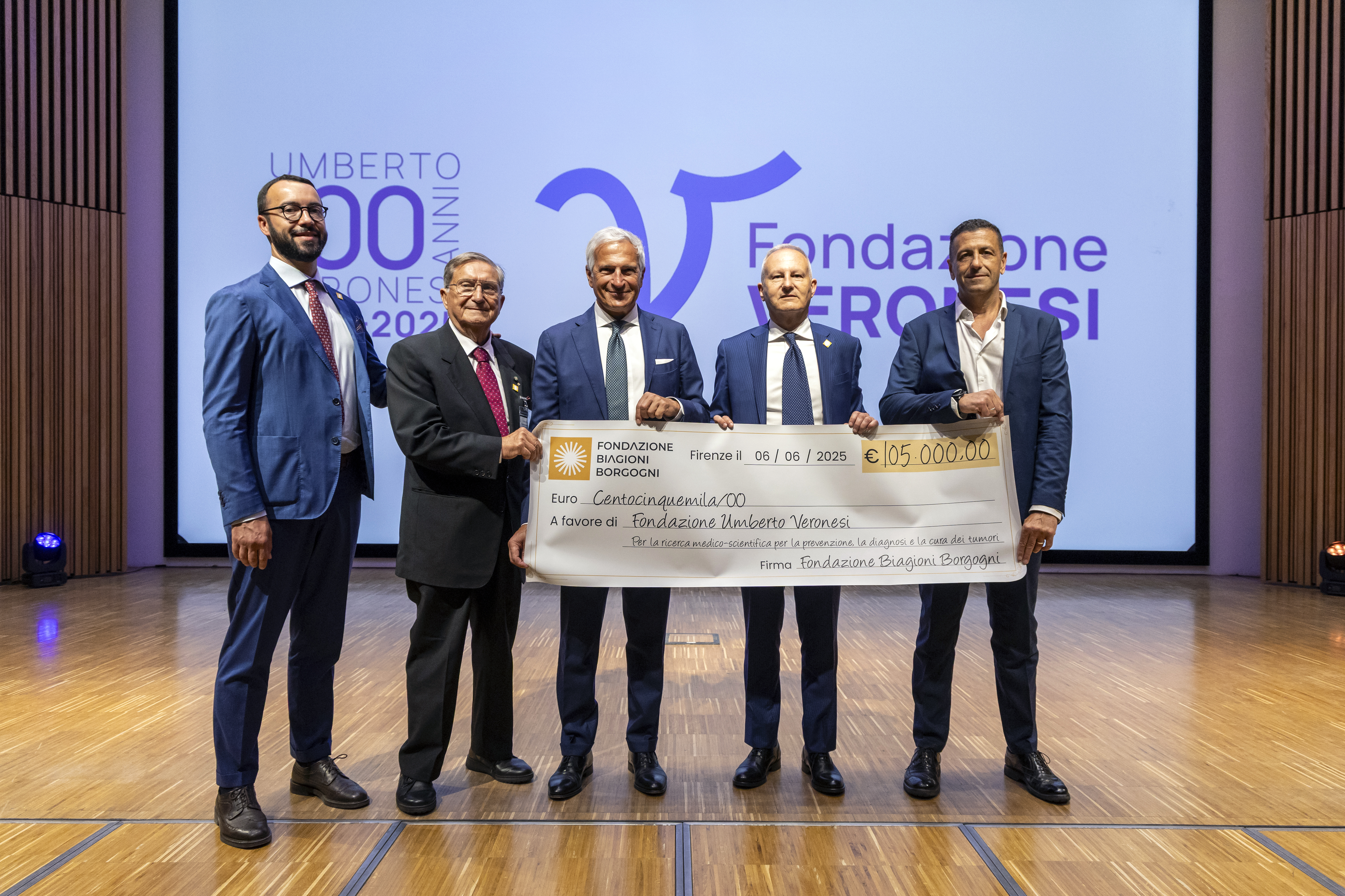 Sostegno alla Ricerca: la Fondazione Biagioni-Borgogni alla Cerimonia della Fondazione Umberto Veronesi