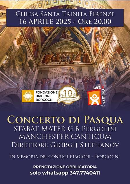 16 Aprile - Concerto di Pasqua a Santa Trinita
